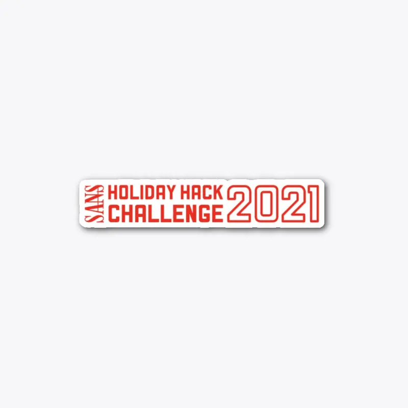 SANS HHC 2021 Sticker